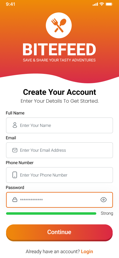 Create Account